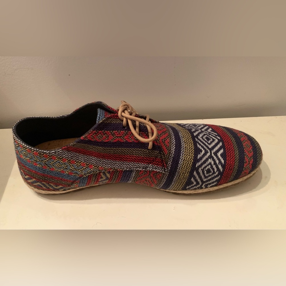 Patara Chiang Mai Nomad patterned tie oxfords size 11 new no box